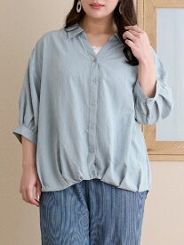 大きいサイズ レディース 【Re-J＆SUPURE】Wタックスピンドルブラウス大きいサイズ レディース 春 春服 春夏 ハレの日 おしゃれ ゆったり 女の子 ブラウス オフィス フォーマル 大きい ゆったり おしゃれ ビジネス 卒業式 入学式 保育園 オフィスカジュアル