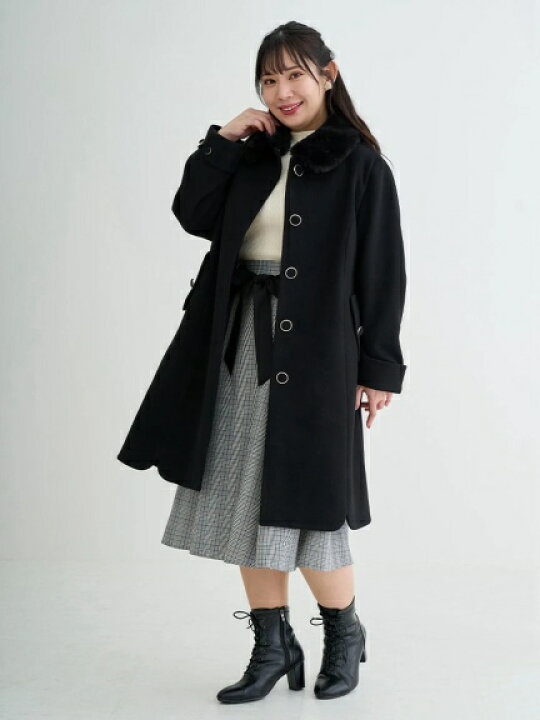 楽天市場】＼24%OFF／大きいサイズ レディース 【Re-J＆SUPURE】ファー 