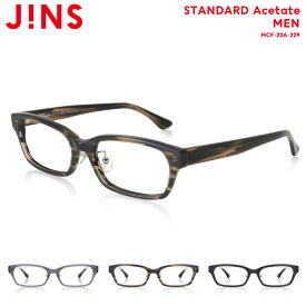 【STANDARD Acetate】 ジンズ JINS メガネ 度付き対応 おしゃれ レンズ交換券 メンズ