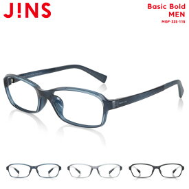 【Basic Bold】 ジンズ JINS メガネ 度付き対応 おしゃれ レンズ交換券 スクエア メンズ