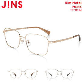 【JINS Rim Metal】 ジンズ JINS メガネ 度付き対応 おしゃれ レンズ交換券 スクエア メンズ