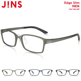 【Edge Slim】 ジンズ JINS メガネ 度付き対応 おしゃれ レンズ交換券 スクエア メンズ