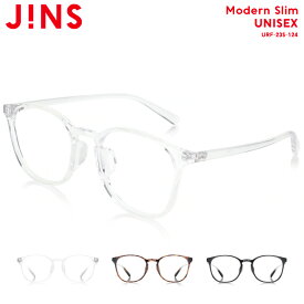 【Modern Slim】 ジンズ JINS メガネ 度付き対応 おしゃれ レンズ交換券 ウェリントン ユニセックス