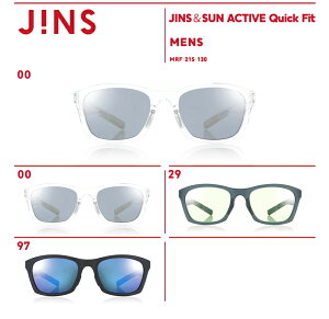 【JINS＆SUN ACTIVE Quick Fit】 ジンズ JINS サングラス 大きめ ウェリントン メンズ アジアンフィット おしゃれ UVカット_sale