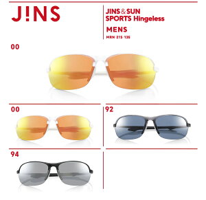 【JINS＆SUN SPORTS Quick Fit】 ジンズ JINS サングラス スクエア メンズ アジアンフィット スポーツ おしゃれ ゴルフ UVカット