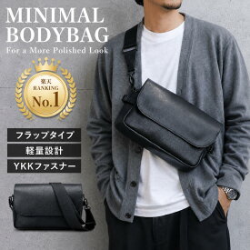【先着20%OFFクーポン配布中!!】ランキング2冠達成 ミニマルボディバッグ メンズ 撥水 軽量 ボディバッグ ショルダーバッグ 斜めがけ ミニ コンパクト ミニマル ワンショルダー 小さめ 大人 カジュアル きれいめ 旅行 お出かけ 散歩 サブバッグ BEMOVITA YKK
