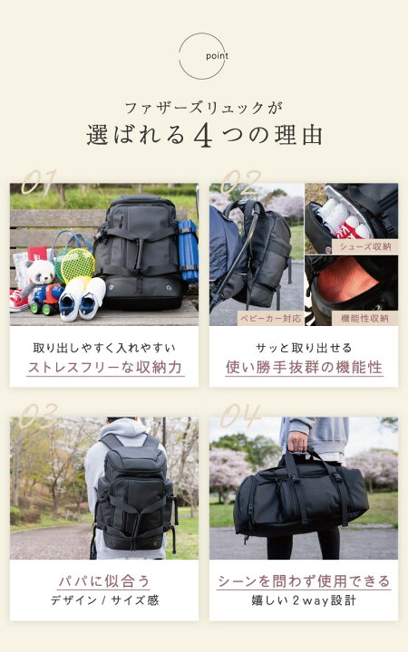 楽天市場】【32冠達成 × パパ版マザーズリュック 】 ファザーズバッグ 