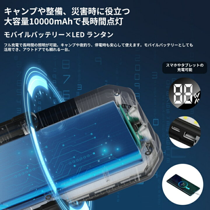 楽天市場】「TENPLAY公式」即納 LED ランタン ソーラー充電式 モバイル 