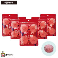 【森下仁丹公式】梅仁丹のど飴 60g (約17粒) 5袋セット [ のど飴 紀州産梅肉エキス 梅肉エキス 梅肉 ビタ…
