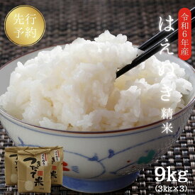 【早割り 4/24 20:00～ 5％OFF】 【先行予約】 米 白米 令和6年産 山形県産 はえぬき 9kg 3kg×3袋 送料無料 山形 精米 お米 小分け お取り寄せ グルメ 米どころ 山形 ブランド米 2024年産 産直 予約