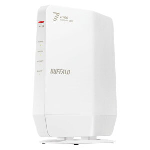 obt@[bBUFFALO Wi-Fi 7(11be)Ή fAohWi-Fi[^[ 5764+688Mbps AirStationizCgj WSR6500BE6P-WH