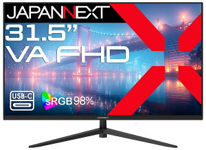 JAPANNEXT�b�W���p���l�N�X�g �t���f�B�X�v���C(31.5�^/VA/FullHD 1920×1080/75Hz/8ms/HDMI1.4/DP1.2/USB Type-C/VESA)(�u���b�N) JN-V315F2-C6