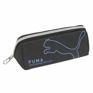 クツワ PUMA トライトレーペンケース(ブラック(青ロゴ)) kutsuwa PM406BK