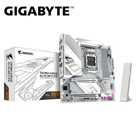 GIGABYTE｜ギガバイト GIGABYTE X870M AORUS ELITE WIFI7 ICE / Micro-ATX対応 マザーボード（ホワイト） X870M-AORUS-ELITE/WF