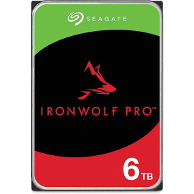 Seagate（シーゲイト） IronWolf Pro（エンタープライズNAS向けモデル） 3.5インチ 内蔵ハードディスク 6TB ST6000NT001