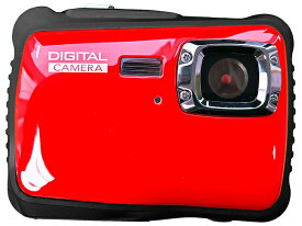 TN-WTP-CAM01/RED Veldo(ヴェルド) 防水デジタルカメラ 「TN-WTP-CAM01」 (レッド)