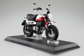 アオシマ（スカイネット） 1/12 完成品バイク Honda Monkey125 ’22 パールネビュラレッド 塗装済完成品