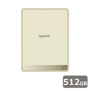 Apacer|アペイサー Apacer AS724 外付けSSD 512GB AS724 USB 3.2 Gen 2 Type-C/C & C/A ケーブル付属 転送速度500MB/s(クリーム) AP512GAS724C-1