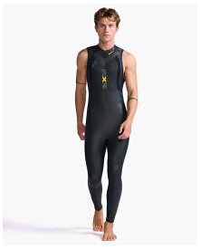2XU メンズ　トライアスロン用ウェットスーツ　プロペル P：1 スリーブレス（BLK-ABN・サイズ：XS） MW4992C-BLK-ABN-XS