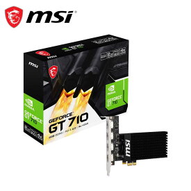 MSI｜エムエスアイ MSI NVIDIA GeForce GT 710 DDR3 2GB HDMI×4 グラフィックスボード GT7102GD3H4HDMI