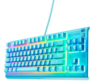 SteelSeries�i�X�e�B�[���V���[�Y�j Apex 3 TKL Aqua - US �Q�[�~���O�L�[�{�[�h �p��z�� 64933