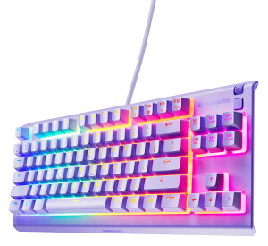 SteelSeries�i�X�e�B�[���V���[�Y�j Apex 3 TKL Lavender - US �Q�[�~���O�L�[�{�[�h �p��z�� 64940