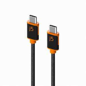 �W�F�C�t�@�C�u�N���G�C�g USB-C to C �[�d/�ʐM�P�[�u�� PD 60W�Ή� 1.8m j5create JUCX24