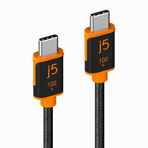 �W�F�C�t�@�C�u�N���G�C�g USB-C to C �[�d/�ʐM�P�[�u�� PD 100W�Ή� 1.8m j5create JUCX25L18
