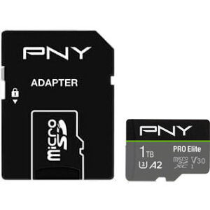 PNYbs[GkC microSDXCJ[h 1TBiClass 10 UHS-I U3 V30 A2j P-SDU1TBV32100PRO-GE PNY Pro Elite U3