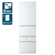 （標準設置料込_Aエリアのみ）東芝 411L 5ドア冷蔵庫（グランホワイト）【右開き】 GR-Y41GXK(EW) TOSHIB…