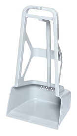 ヒマラヤ化学 腰らくちりとり (グレー) HMRY-3072GY腰をかがめずに使えるサイズ！　ゴミだけを残して、水・砂等を捨てられる水抜き穴
