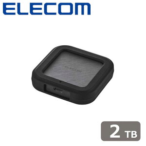 GRbELECOM OtSSD 2TB USB4 40GbpsΉ |[^uSSD őǍ3000MB/s ] Type-C t@X݌v ϏՌ PS5/Mac/iPad/WindowsΉiubNj ESD-EHC2000GBK