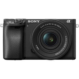 ソニー ミラーレス一眼カメラ「α6400」パワーズームレンズキット（ブラック） ILCE-6400K-B SONY