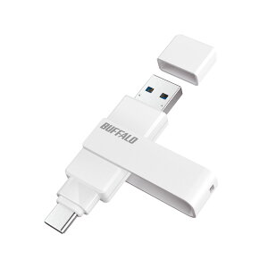 obt@[bBUFFALO USB 3.2(Gen1) Type-C/Type-AΉ ]USB[ 64GBizCgj RUF3-ACR64G-WH