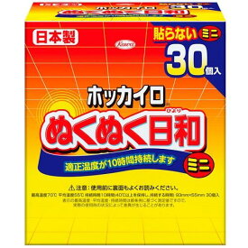 ホッカイロ ぬくぬく日和 貼らないタイプ ミニ 30個入 興和 ヌクヌクビヨリハラナイミニ 30コ