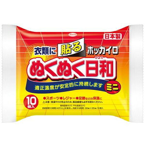 ホッカイロ ぬくぬく日和 貼るタイプ ミニ 10個入 興和 ヌクヌクビヨリハルミニ 10コ