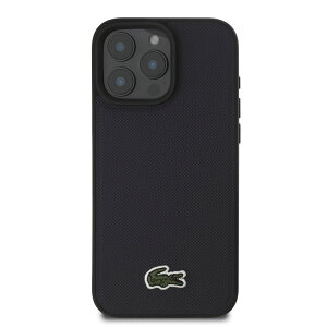 innoTech iPhone 16 Prop MagSafeΉ PU P[Xil[r[j LACOSTE HC MAGSAFE ICONIC PETIT PIQUE PU WOVEN LOGO NAVY IP16 PRO LCHMP16LPVCV
