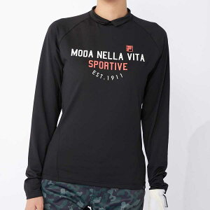 フィラ レディース 長袖シャツ(ブラック・サイズ:L) 791560-BK-L FILA GOLF