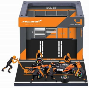 ブラゴ 1/43 マクラーレン F1 チーム PIT PASS セット MCL38 No4(クルー×6pcsパドックガレージ)【BUR38451N】 ミニカー