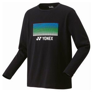 ヨネックス ユニセックス ロングスリーブTシャツ(ブラック・サイズ:M) YO-16817-007-M YONEX