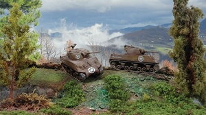 イタレリ 【再生産】1/72 WW.II アメリカ軍 M4A3シャーマン75mm砲搭載型(2輌セット)【IT7518】 プラモデル