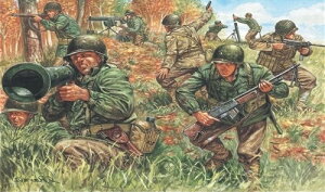 イタレリ 【再生産】1/72 WW.II アメリカ軍歩兵【IT6046】 プラモデル