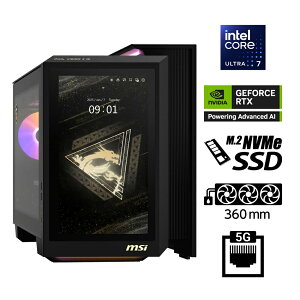 MSIbGGXAC Q[~OfXNgbvp\R MEG Vision X(Core Ultra 7 265K/  64GB/ SSD 1TB / NVIDIA GeForce RTX 5080 16GB) MEGVISIONXAI2NVV7015JP