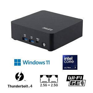 MSIbGGXAC ^ fXNgbvp\R Cubi NUC AI(Windows 11 Pro/Core Ultra 7 155H/ 16GB/SSD 512GB/VESA) Cubi NUC AI 1UMG-050JP