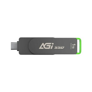 AGIbG[W[AC AGI ED138Pro Portable ex-SSD 1TB Type-C / A ; 500/550 MB/s for TV Recording AGI1T0G33ED138P-CB