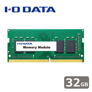ACEI[Ef[^@bI-O DATA PC4-3200iDDR4-3200jΉ m[gp\Rp[ 260pin DRAMiS.O.DIMMj 32GB SDZ3200-C32G/ST