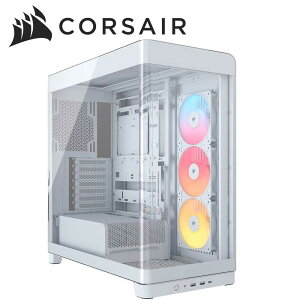 CORSAIR|コルセア ミドルタワー型PCケース FRAME 4500X RS-R ARGB Panoramic Glass Mid-Tower(ホワイト) CC-9011315-WW