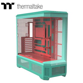 Thermaltake｜サーマルテイク フルタワー型PCケース View 600 TG Mint Strawberry 『E-ATX、ATX、Micro-ATX、Mini-ITX対応』 CA-11H-00FLWN-00