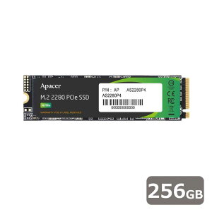 ApacerbAyCT[ SSD 256GB M.2 PCIe Gen3 x 4 NVMe őǍx 2100MB/s ő发x 1300MB/s AP256GAS2280P4-1