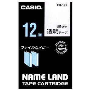 �J�V�I �e�[�v�J�[�g���b�W �X�^���_�[�h�e�[�v�i12�@��/�����e�[�v/�������j CASIO NAME LAND�i�l�[�������h�j XR-12X